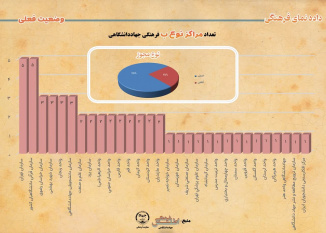 تعداد مراکز نوع ب فرهنگی جهاددانشگاهی وضعیت فعلی(سال ۱۴۰۳)