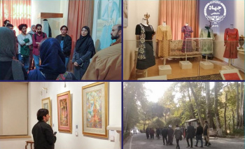 برگزاری اردوی ایران مرز پرگهر ویژه دانشجویان دانشگاه هنر ایران در موزه پوشاک سلطنتی سعدآباد